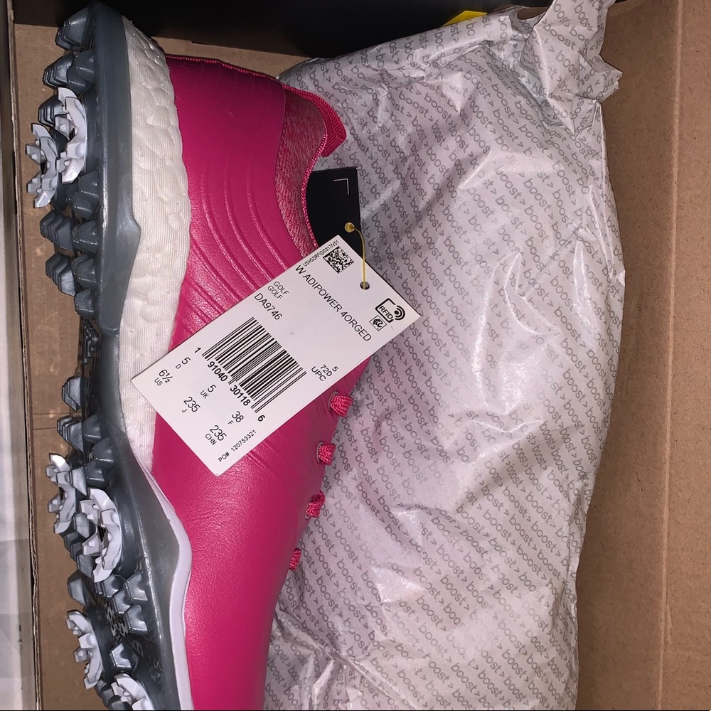 Adidas Womens Golf Shoe Pink Boost